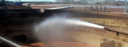 Hydromining – Thickener Tank Clean