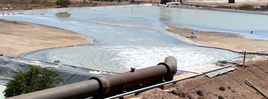 Hydromining Process Water Pond, Pilbara WA