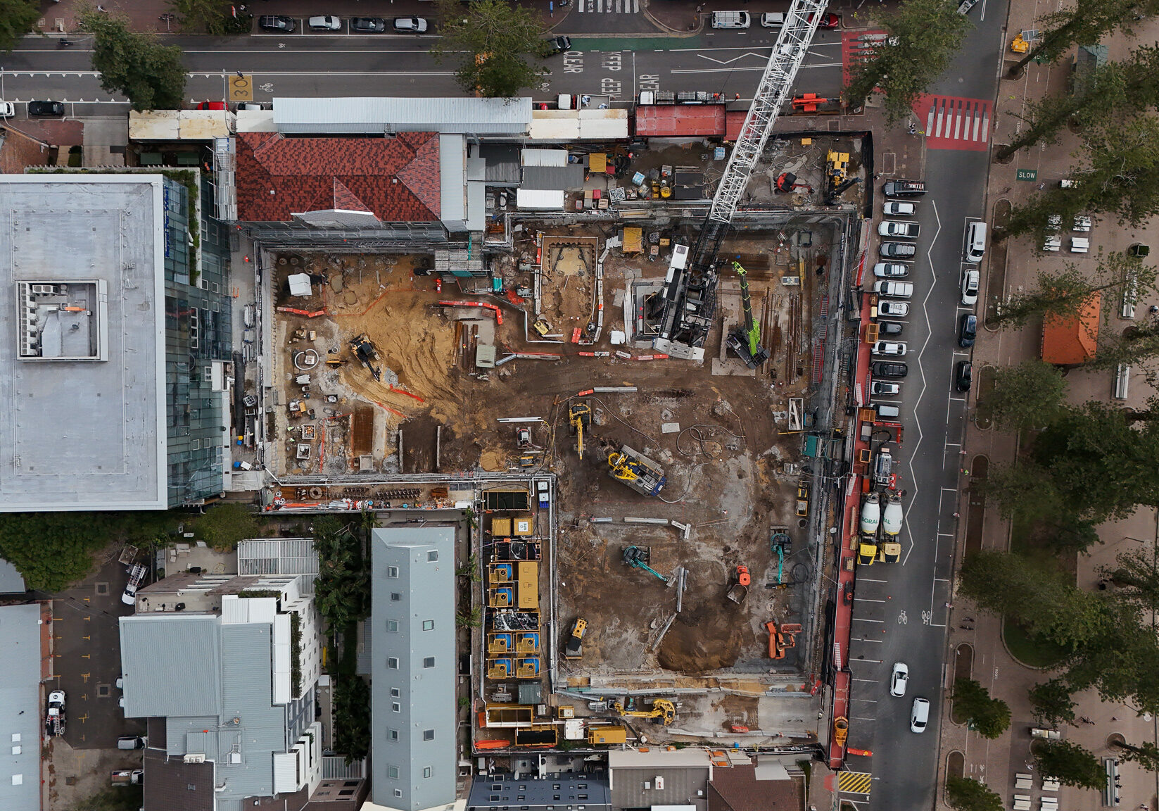 Stormwater discharge point with flow meter installed for compliance monitoring.
